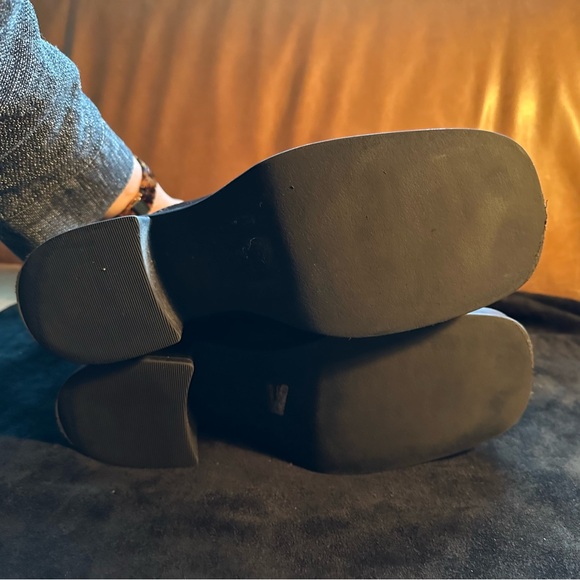 Miista Flabia E8 black leather distressed boots grunge 90s designer mid calf 40 - Picture 12 of 13